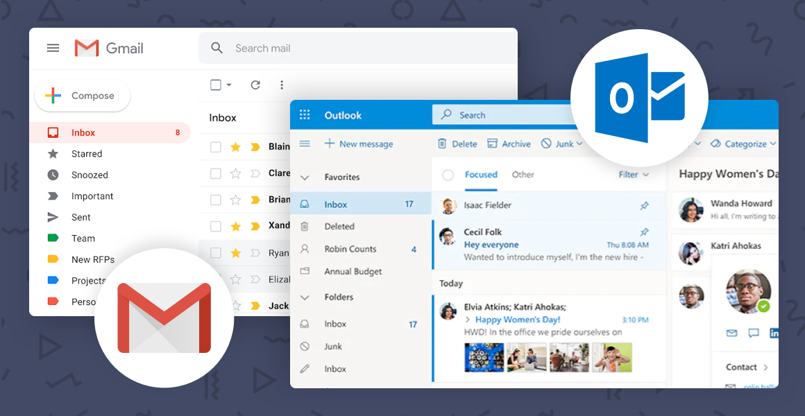 Hướng dẫn các bước cài đặt thêm Gmail vào Outlook